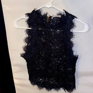 Black lace top